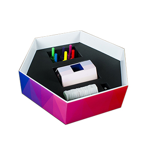 Custom Printed Hexagon Shaped Box 